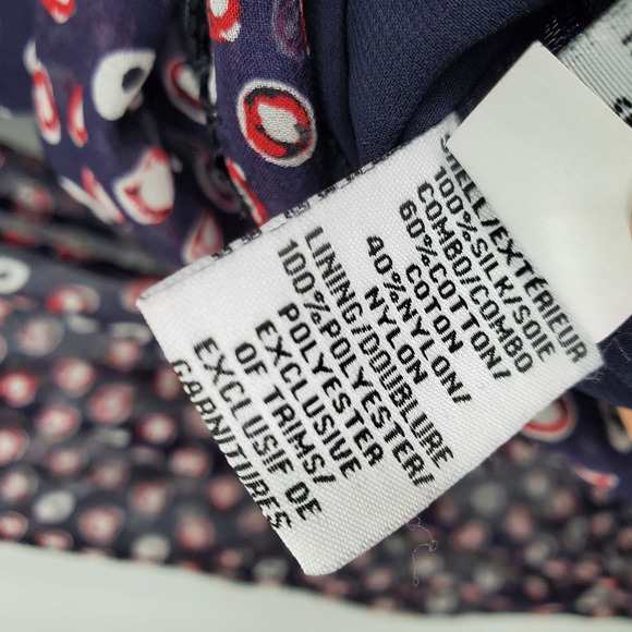 DVF Diane Von Furstenberg 0 Jamie Silk Blend Long Sleeve Cocktail Tiered Dress - Picture 10 of 12